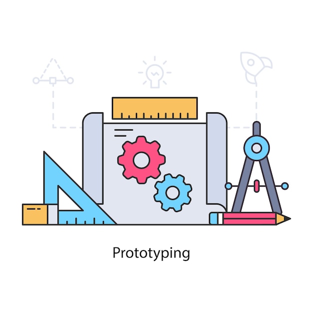 Nowoczesna Ilustracja Projektowa Prototypowania