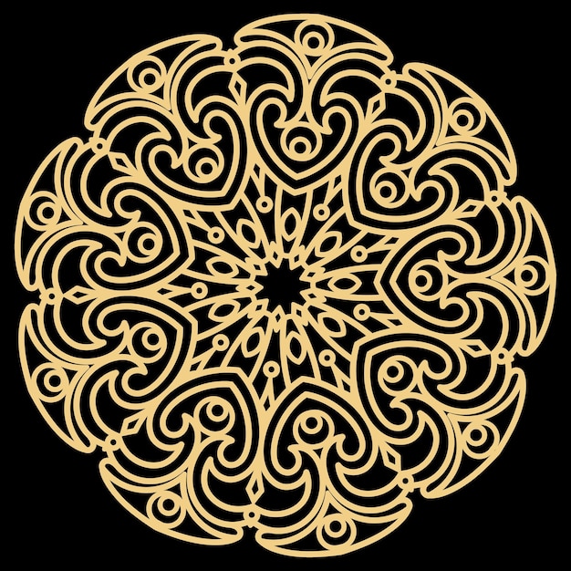 Nowoczesna Mandala Design Vector Bardzo ładny