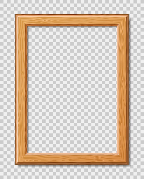 Plik wektorowy nowoczesna ramka na zdjęcie lub zdjęcia z cieniem. realistyczna drewniana rama.