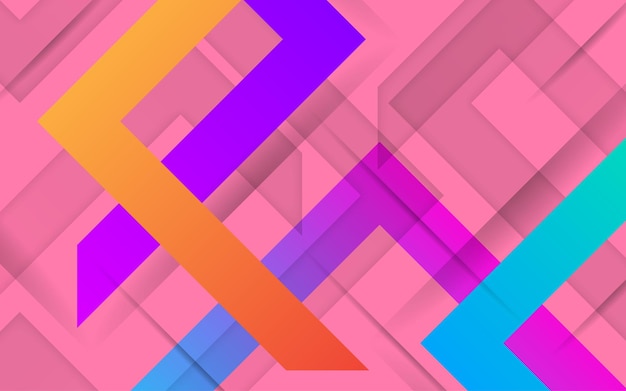 Plik wektorowy nowoczesna technologia różowy kolor abstrakcyjny wzór tła kolorowa geometryczna tekstura