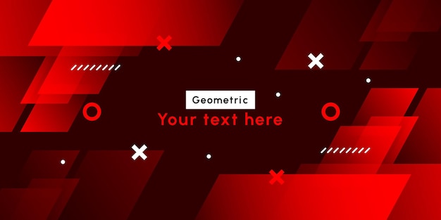 Nowoczesne czerwone geometryczne tło gradientowe