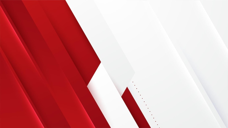 Wektor nowoczesne geometryczne streszczenie czerwone i białe tło