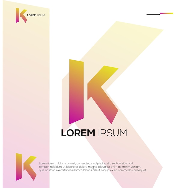 Nowoczesne Inicjały K Logo Design Ideas