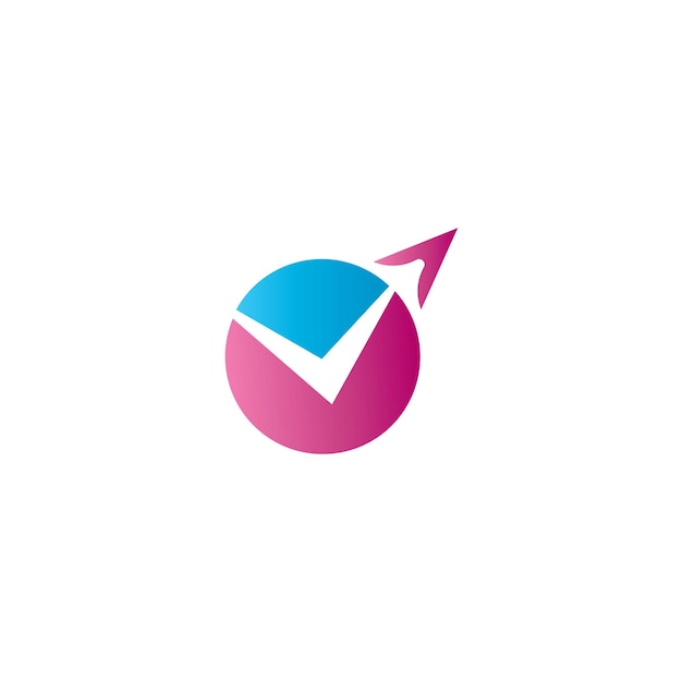 Nowoczesne kolorowe logo biura podróży sprawdź logo firmy