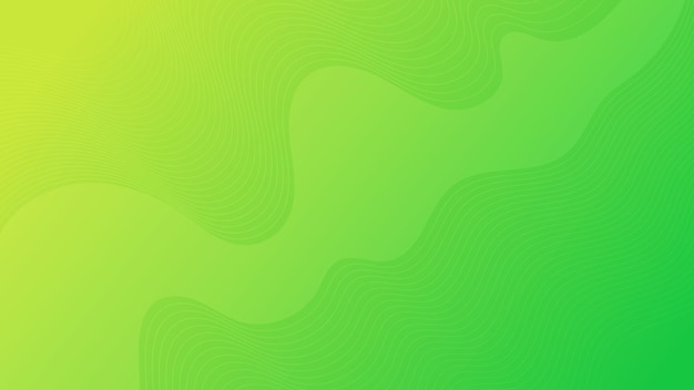 Nowoczesne Kolorowe Tło Gradientowe Fali Fali. Tło Zielone Minimalne Streszczenie Prezentacji. Ilustracja Wektorowa