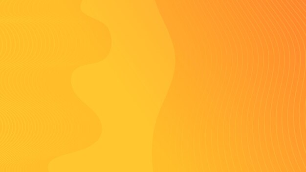 Nowoczesne kolorowe tło gradientowe z falistymi liniami Żółte geometryczne abstrakcyjne tło prezentacji Vector illustrationxA