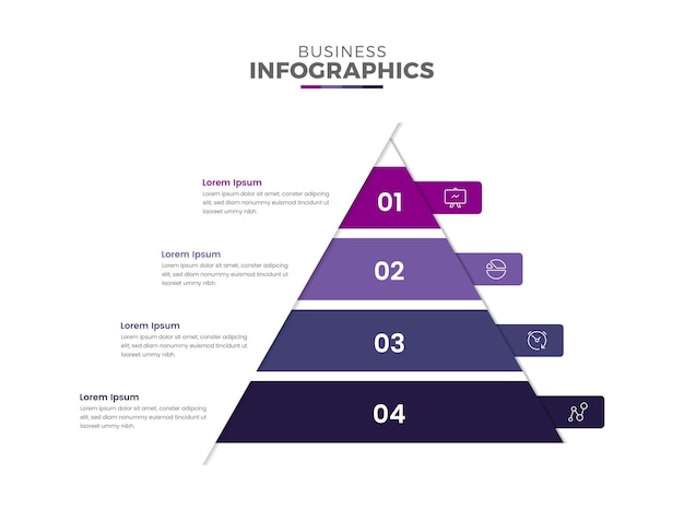 Nowoczesne kolorowe wielofunkcyjne elementy szablonu infograficznego do prezentacji edukacji biznesowej