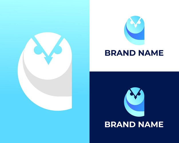 Nowoczesne Logo Angry Owl Head Gaming E Sport Logo Design