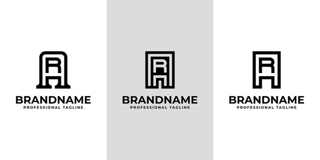 Nowoczesne logo AR z inicjałami odpowiednie dla firm z inicjałami RA lub AR