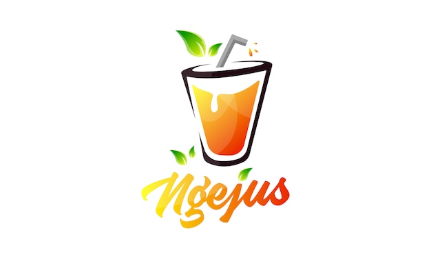 Plik wektorowy nowoczesne logo colourfull juice