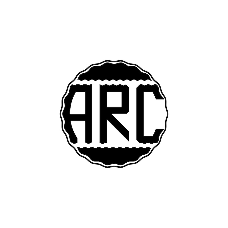 Wektor nowoczesne logo literowe „arc”