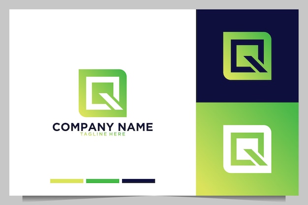 Nowoczesne Logo Monogramu Litery Q