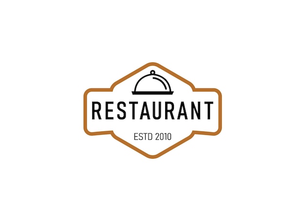 Nowoczesne Logo Restauracji. Szablon Logo Restauracji.