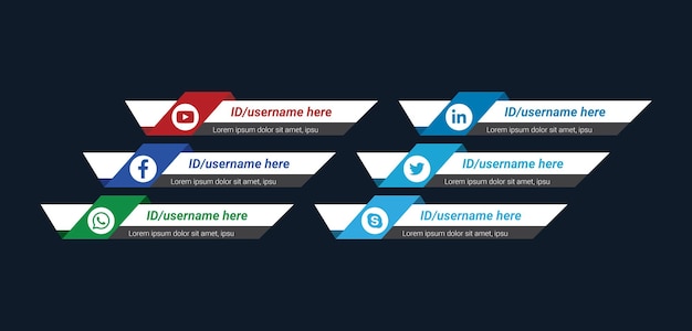 Nowoczesne Media Społecznościowe Z Wzorem Pędzla