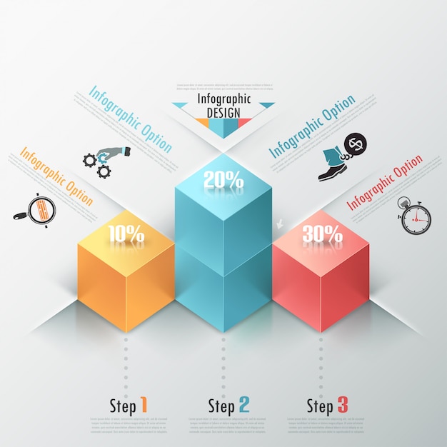 Nowoczesne Opcje Infografiki Transparent Z Kostki