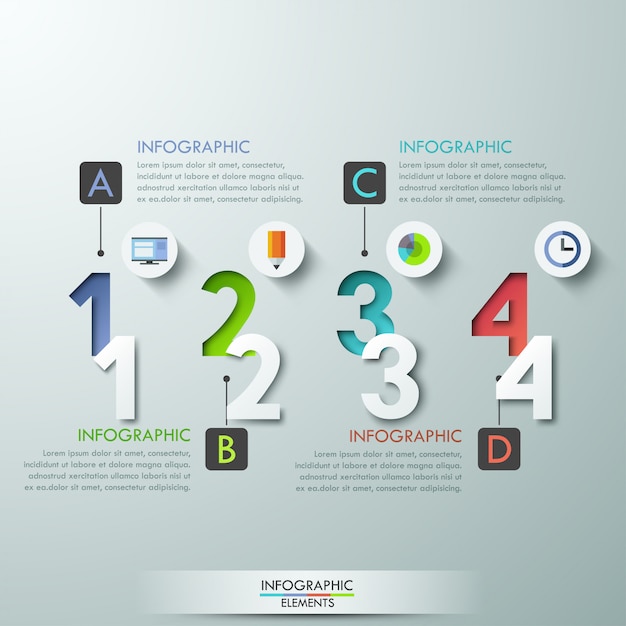 Nowoczesne Opcje Infografiki Transparent