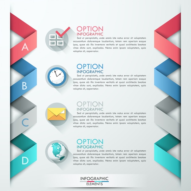 Nowoczesne Opcje Infografiki Transparent