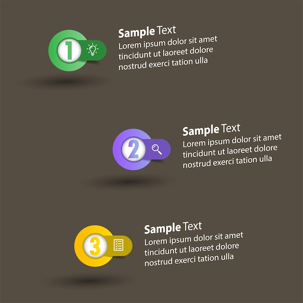 Nowoczesne Pole Tekstowe Szablon Infografiki Baner