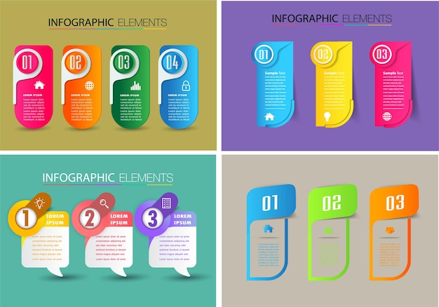nowoczesne pole tekstowe szablon infografiki banner