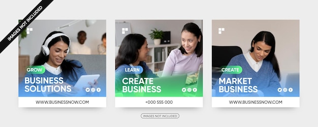 Nowoczesne Rozwiązania Biznesowe Szablony Postów W Mediach Społecznościowych