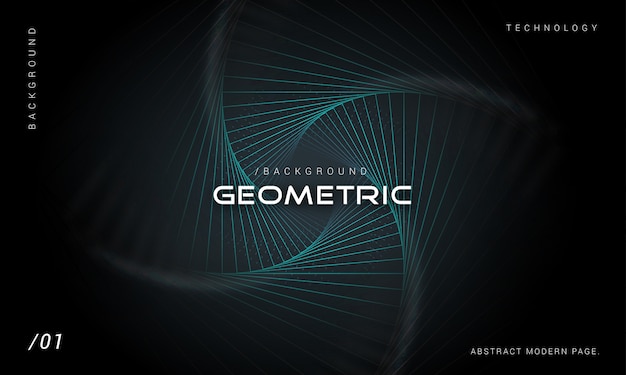 Nowoczesne Tło Geometryczne Technologii