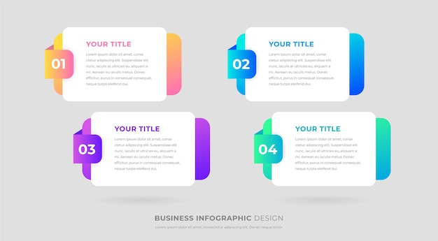 Nowoczesny biznes infografika szablonów tagów
