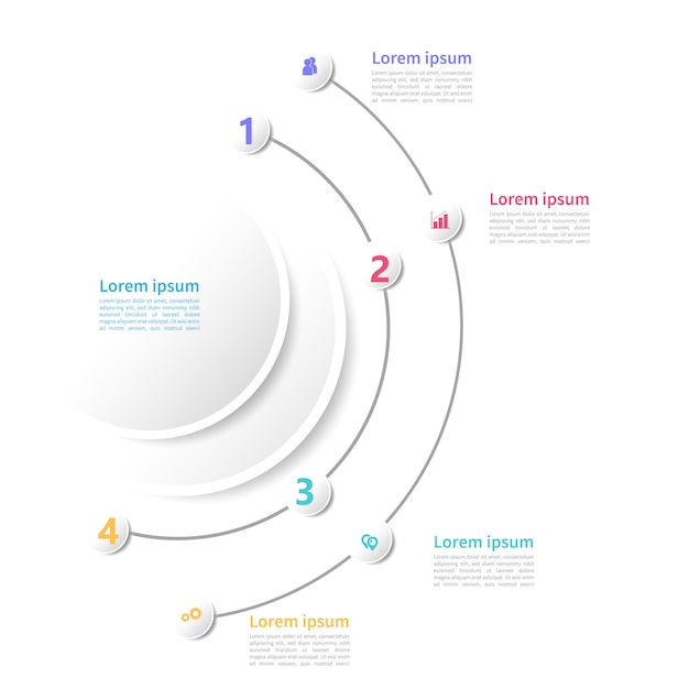 Nowoczesny Biznes Plansza Timeline Szablon Projektu