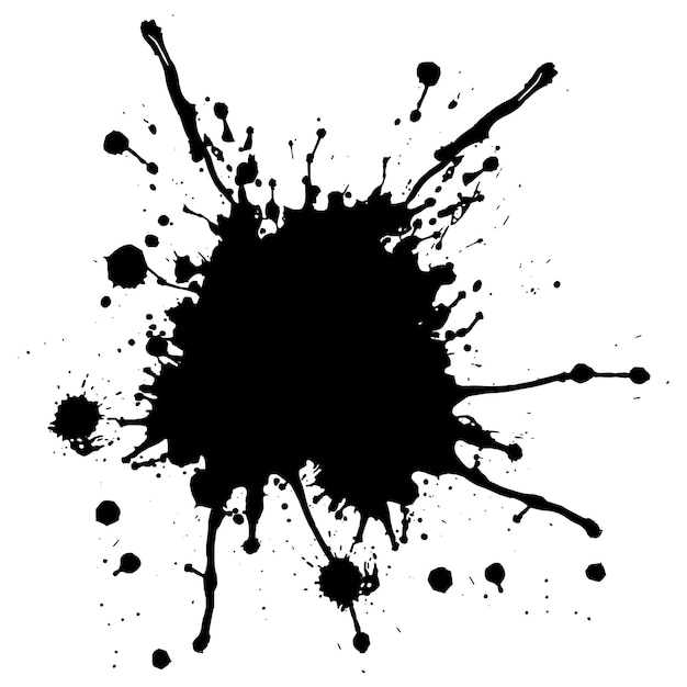 Nowoczesny czarny grunge na białym tle
