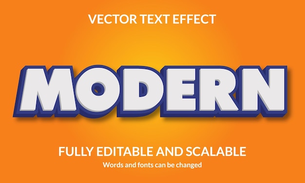 Nowoczesny edytowalny efekt stylu tekstu 3D