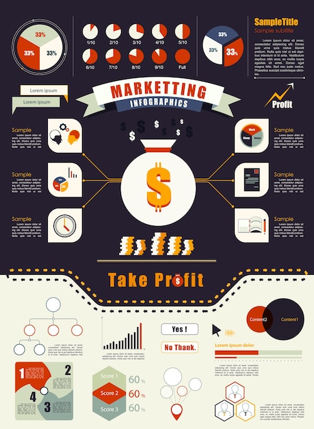 Plik wektorowy nowoczesny element infografiki. koncepcja marketingowa