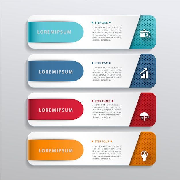 Plik wektorowy nowoczesny element projektu infografika transparent.