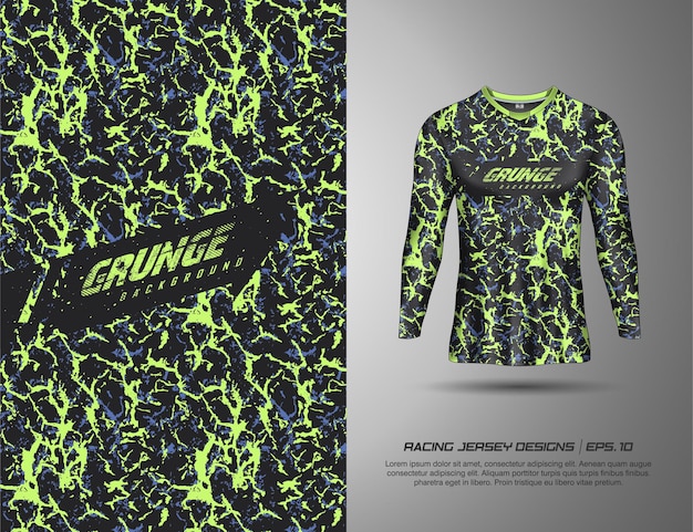 Nowoczesny Kamuflaż Abstrakcyjny Wzór Tekstury Dla Wyścigowej Koszulki Kolarskiej Gry W Piłkę Nożną Motocrossu