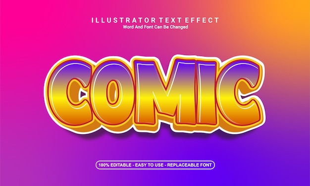 Nowoczesny komiks z efektem tekstowym