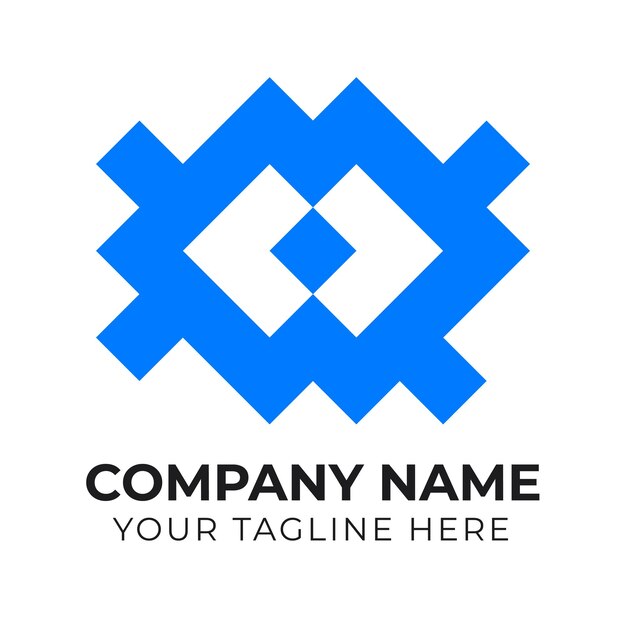 Plik wektorowy nowoczesny kreatywny monogram minimalistyczny szablon projektu logo firmy