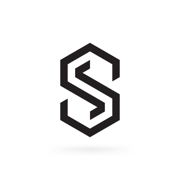 Plik wektorowy nowoczesny kreatywny wyjątkowy biznes korporacyjny logo litery s projekt ikony szablon wektor