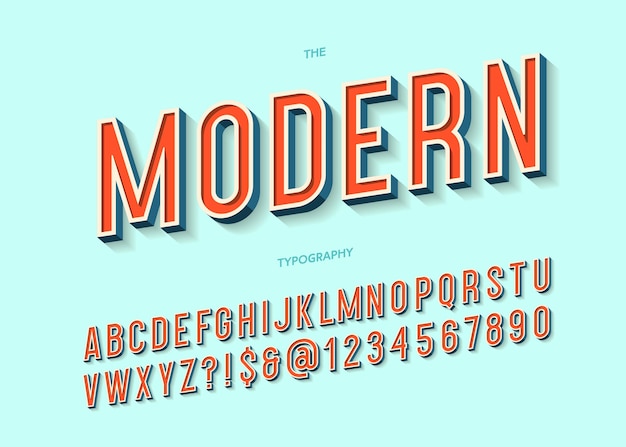 Nowoczesny krój pisma typografia 3d kolorowy styl do dekoracji plakat imprezowy koszulka promocja książka dla dzieci kartka z życzeniami sprzedaż druk banerów na znaczku tkaninowym fajna czcionka modny alfabet 10 eps