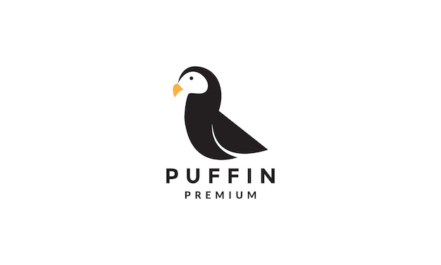 Nowoczesny Kształt Puffin Ptak Logo Symbol Ikona Wektor Projekt Graficzny Ilustracja