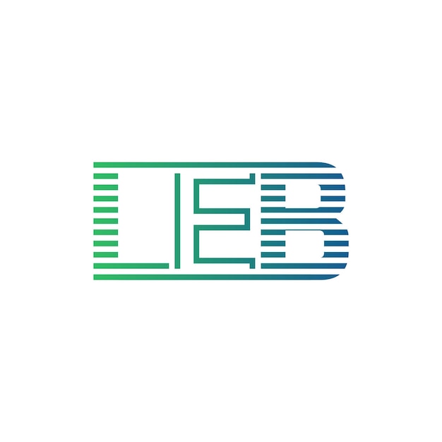 Nowoczesny LEB Logo Design Letter LEB Minimalist Professional and Versatile Branding Icon for Business Identity