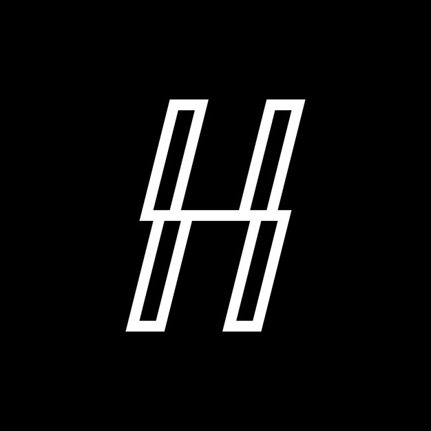 Nowoczesny Monogram Litery H Projekt Logo