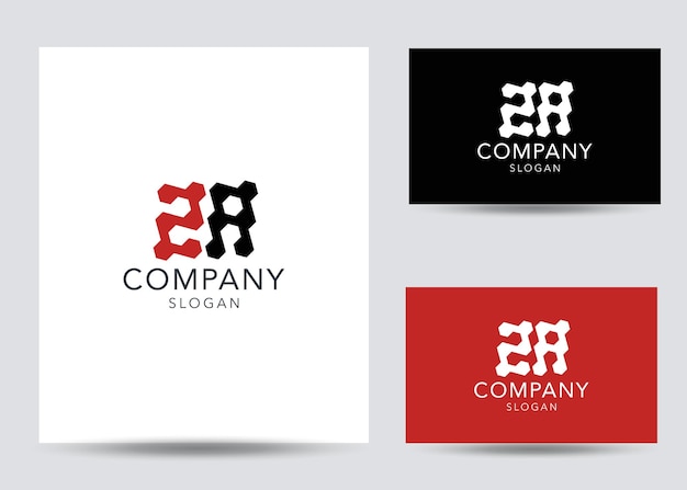 Nowoczesny monogram początkowa litera za szablon projektu logo