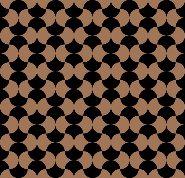 Nowoczesny powtarzający się wzór powtarzających się okrągłych kształtów Geometryczne arabskie tło