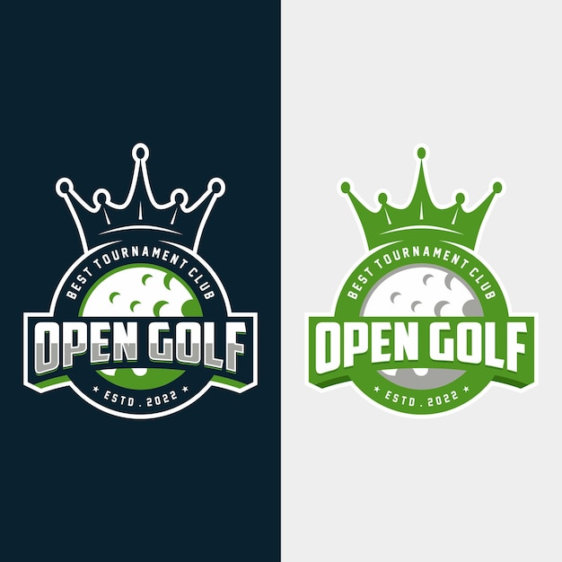 Nowoczesny Profesjonalny Projekt Logo Szablonu Golfa Dla Klubu Golfowego