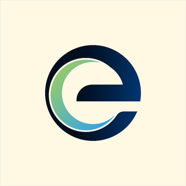 Nowoczesny Projekt Ilustracji Logo Litery E