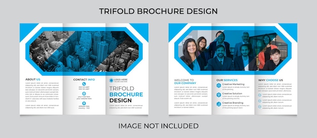 Nowoczesny Projekt Kreatywnej Broszury Biznesowej Trifold