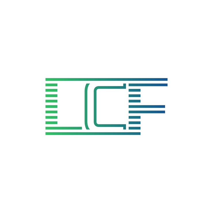 Wektor nowoczesny projekt logo lcf letter lcf minimalist professional and versatile branding icon for business identity