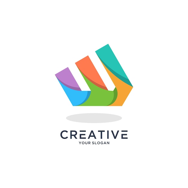 Nowoczesny projekt logo litery w