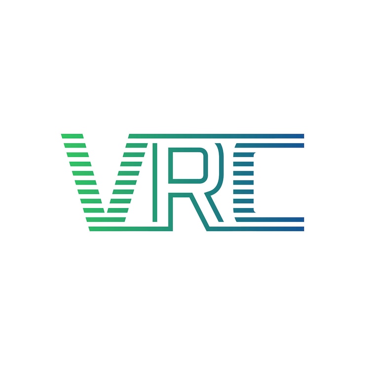 Wektor nowoczesny projekt logo vrc letter vrc minimalist professional and versatile branding icon for business identity