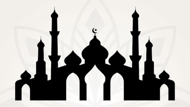 Plik wektorowy nowoczesny projekt meczetu