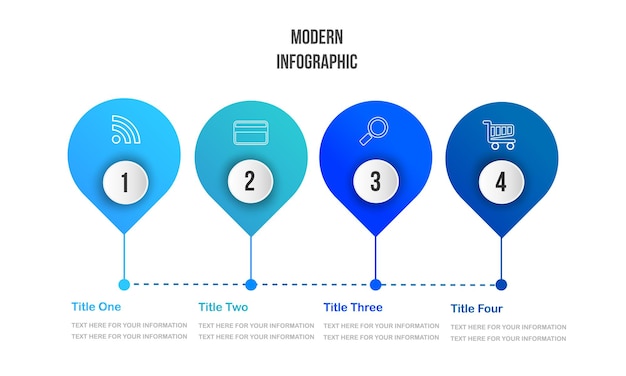 Nowoczesny Projekt Szablonu Infografiki Dla Biznesu