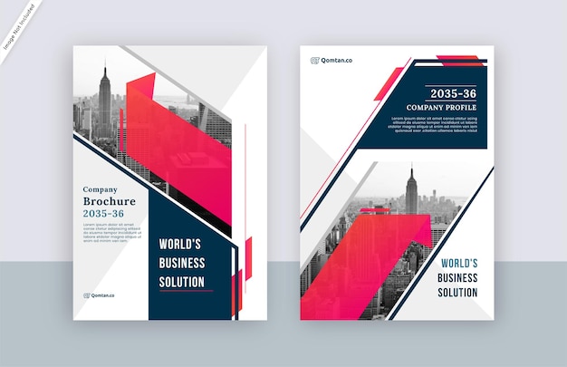 Plik wektorowy nowoczesny projekt szablonu okładki broszury